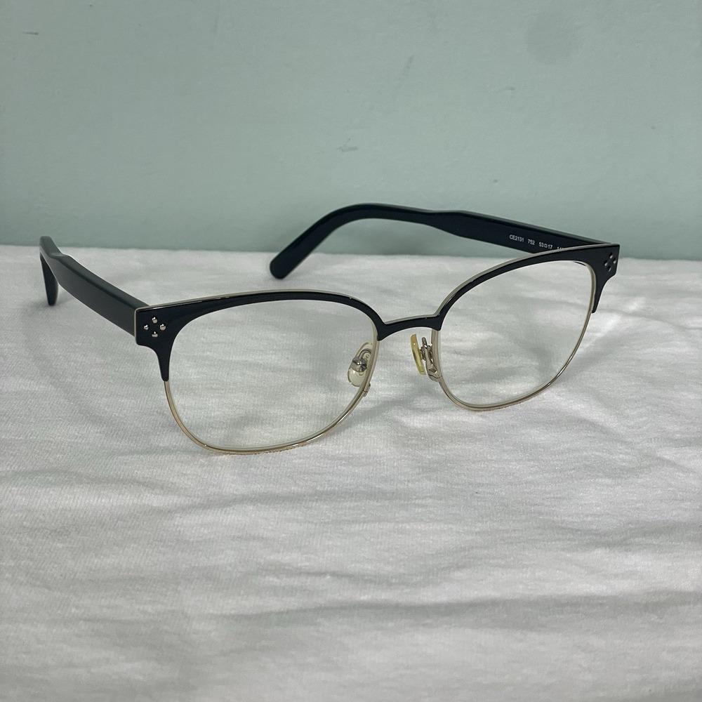 Chloe Eye Glasses CR2131 752 53-17-140 Black Gold Round Rim